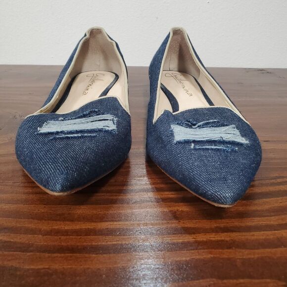 Trndy Blue Denim Flats - Picture 7 of 16